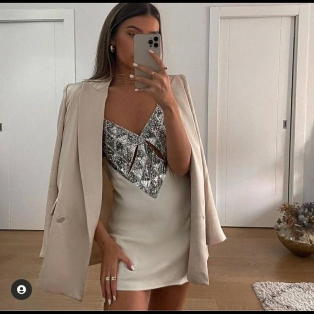 Zara Satin Effect Dress